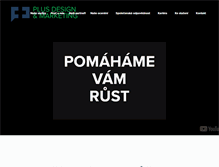 Tablet Screenshot of plusdesign.cz